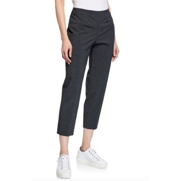 Piazza Sempione Audrey Capri Cropped Pants in Dark Gray Size IT 48/ US 14 - Picture 1 of 8